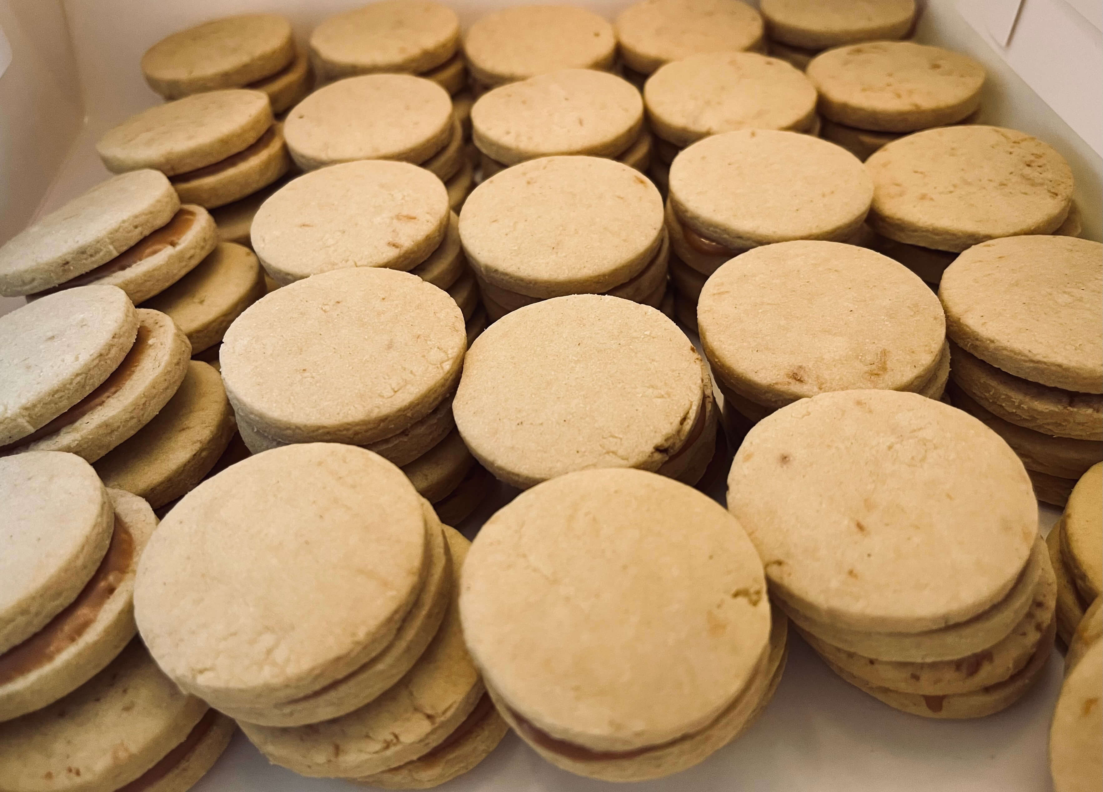Assortment of cookies on a tray